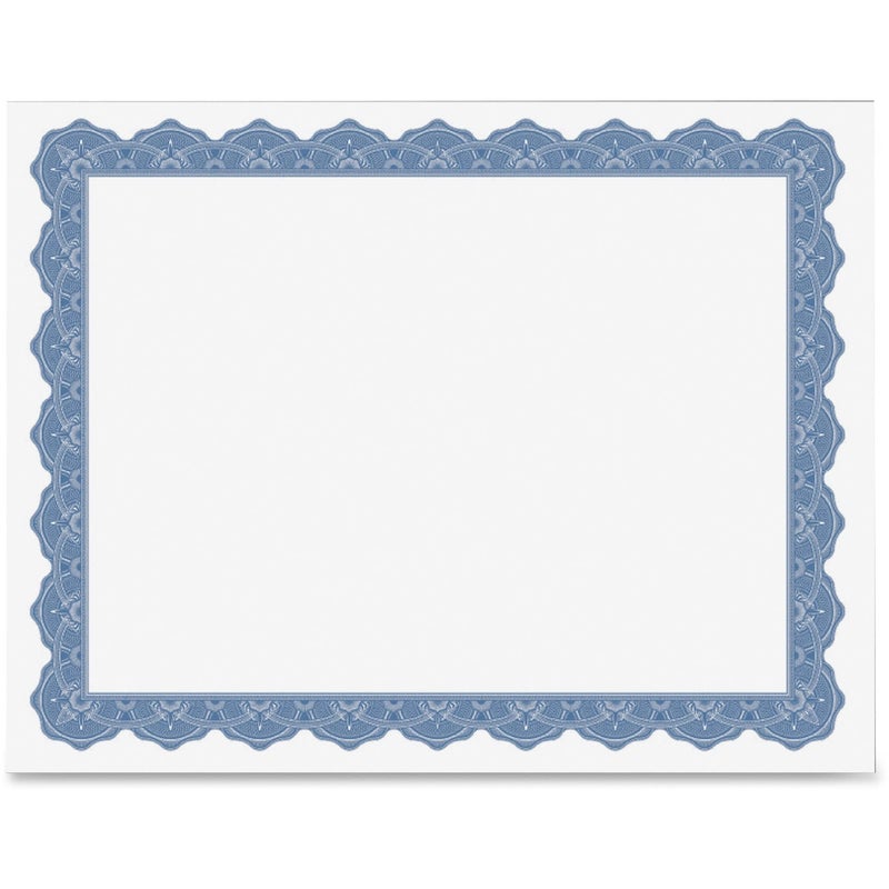 Geographics Optima Blue Blank Award Certificate Paper with Gold Foil Seals  8.5 x 11  Seal 1.75"" (Pack of 25) - Image 3